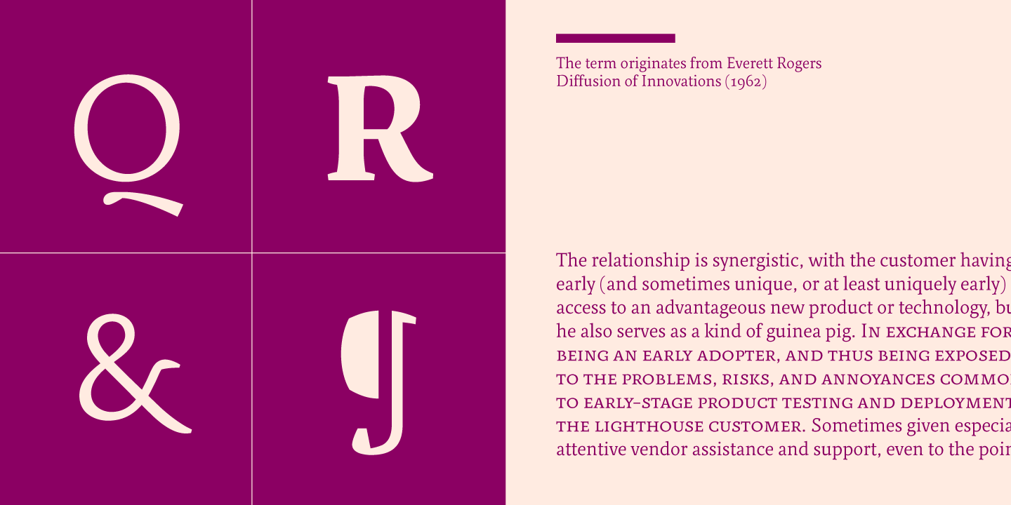 Пример шрифта Relato Italic